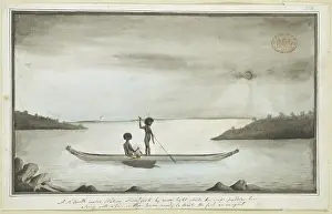 Watling Prints: Moon-lit fishing scene