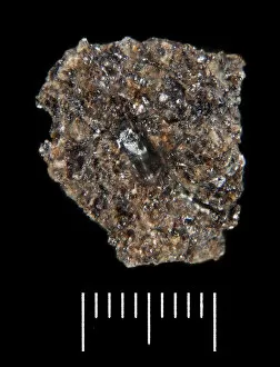 Black Background Collection: Moon rock fragment