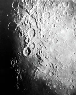 Observatory Prints: The Moon, Theophilus, Lick Observatory, Victorian period