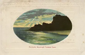 Bermudian Prints: Moonlight over Tuckers Town, Bermuda