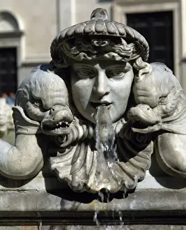 Porta Prints: The Moor Fountain by Giacomo della Porta. 1576. Rome