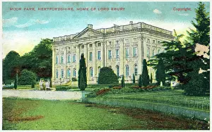 Mansion Prints: Moor Park, Hertfordshire - Neo-Palladian mansion home of Lord Ebury