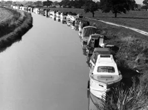 Canals Collection: Moored Canal Boats