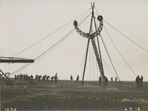 Mooring experiment at the Naval Airship Station, Walney