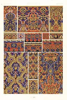 Racinet Prints: Moorish art: architectural decoration from the Alhambra Palace