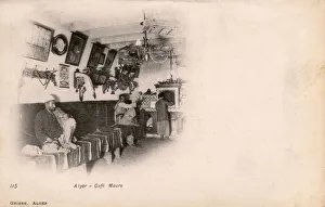 Algiers Gallery: Moorish Cafe in Algiers, Algeria