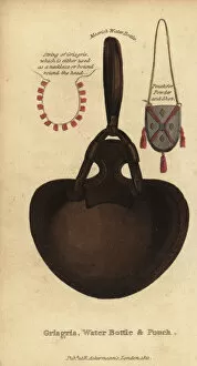 Moorish Collection: Moorish grisgris, water bottle and pouch, Senegal