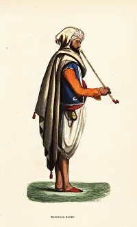 Descendants Prints: Moorish merchant with tobacco pipe, Algeria