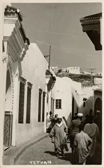 Shady Collection: Moorish street, Tetouan, Morocco, North Africa
