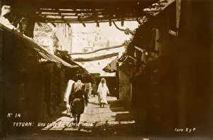 Moorish street, Tetouan, Morocco, North Africa