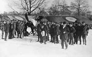 Incidents Prints: Morane-Soulnier Type L Parasol During WW1 Parked on Snow?