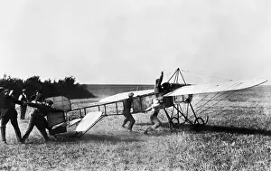 Morane-Soulnier Type a Monoplane Reparing for Take-Off