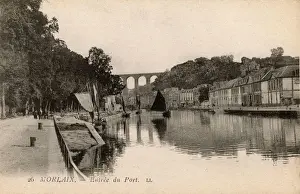 Morlaix, Finistere, Brittany, France - Entrance to the Port