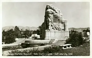 Mormon Prints: Mormon Battalion Monument - Salt Lake City, Utah, USA