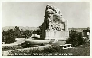 Images Dated 28th November 2011: Mormon Battalion Monument - Salt Lake City, Utah, USA