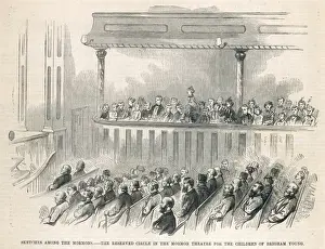 Theater Prints: Mormon children of Brigham Young at the theatre
