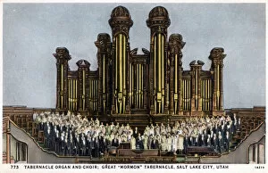 Images Dated 29th November 2019: Mormon Tabernacle organ and choir, Salt Lake City, Utah, USA