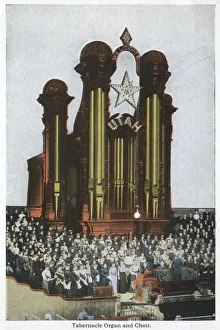 Images Dated 28th November 2019: Mormon Tabernacle organ and choir, Salt Lake City, Utah, USA