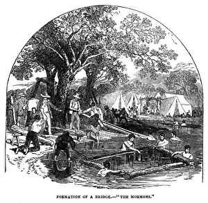 Construct Prints: The Mormons-the formation of a bridge