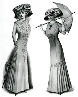 Morning frocks for the seaside 1909