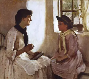 Latest Fine Art Prints: The Morning Lesson, by Norman Garstin