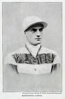 Mornington Cannon, jockey, sporting portrait in racing silks