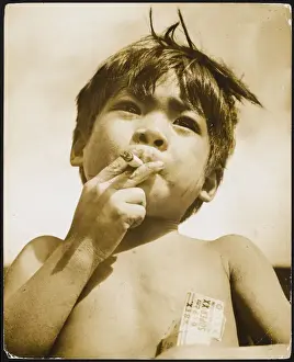 Drugs Prints: Moro Boy Smoking