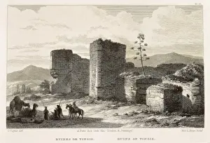 Catalunya Prints: Morocco (19th c. ). Ruins of Tingis. Etching