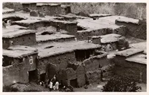Hillside Prints: Morocco - Asni - Berber Village of mudbrick houses