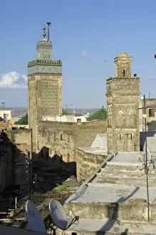 Medina Prints: MOROCCO. Fes. Minarets in the medina