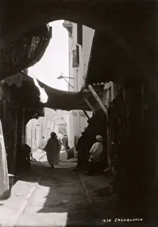 Casablanca Prints: Morocco, North West Africa - Back Street in Casablanca