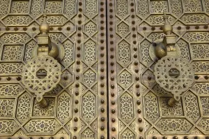 Zemmour Prints: MOROCCO. Rabat. Detail of the doorway of