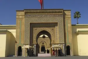 Zemmour Prints: MOROCCO. Rabat. Entrance gate into the Royal