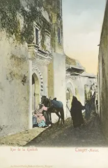 Medina Prints: Morocco - Street alongside the Kasbah, Tangier