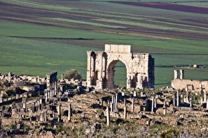Images Dated 24th February 2011: MOROCCO. Volubilis. Ruins of the Roman city