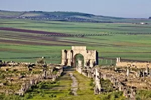 Images Dated 24th February 2011: MOROCCO. Volubilis. Ruins of the Roman city