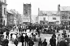 Morpeth Prints: Morpeth Market Place early 1900s