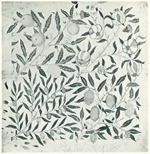 Fruits Prints: Morris Four Fruits Wallpaper