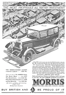 Motors Prints: Morris Oxford Saloon £252.10s - Morris Motors Ltd. Date: 1929