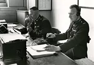 Images Dated 16th February 2011: Two Morse Code operators, Metropolitan Police