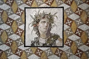 Antioch Gallery: Mosaic. 2nd century. Imperial Period. Woman with a flower s