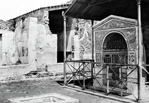 Pompeii Collection: Mosaic Fountain, Pompeii, Italy, Victorian period