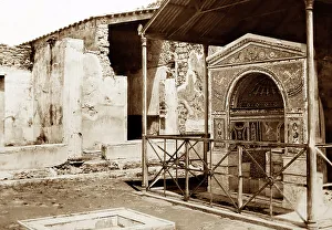 Mosaic Fountain, Pompeii, Italy, Victorian period