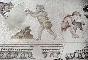 Mosaic of the Great Palace Mosaic Museum. Istanbul