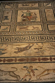 Mythological Gallery: Mosaic of Orpheus. Miletus. Pergamon Museum. Berlin. Germany