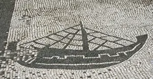 Mosaic of the Square of the Guilds or Corporations. Ostia An
