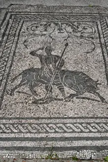 Mosaic of the Square of the Guilds or Corporations. Ostia An