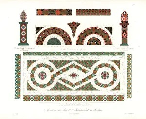 Ornamentsofallclassicalartepochs Prints: Mosaics from Sicily, Italy, from the second century