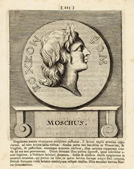 Gods And Heroes Prints: Moschus, ancient Greek bucolic poet