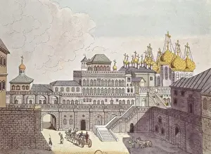 Tzar Prints: Moscow. Tsars Palace in the Kremlin, 19th c
